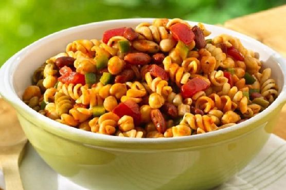 Three-Bean Pasta Salad
