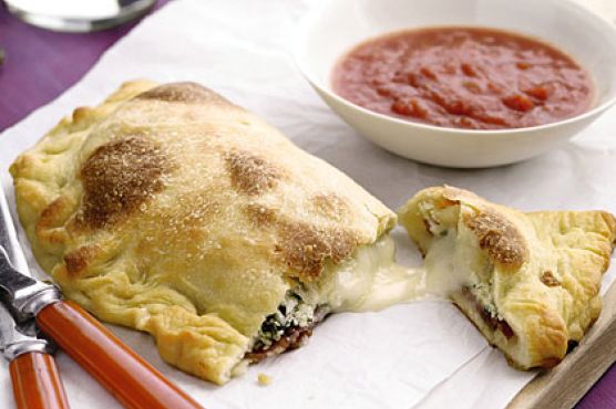 Three-Cheese Calzones
