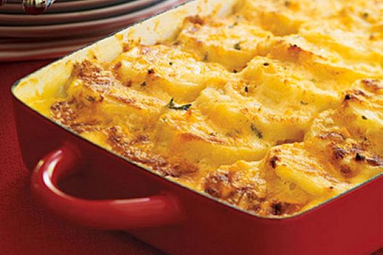 Three-Cheese Scalloped Potatoes