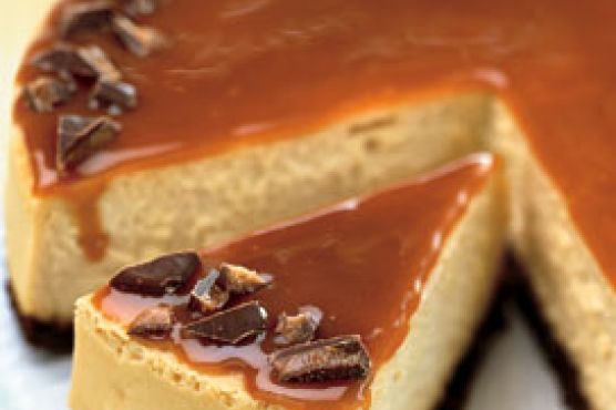 Toffee Crunch Caramel Cheesecake