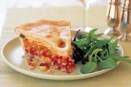 Tomato and Corn Pie