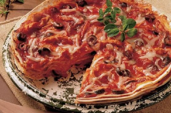 Tortilla-Chicken Stack
