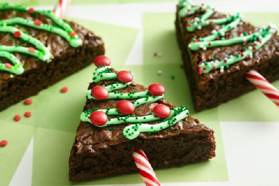 Traditional Holiday Tree Brownies