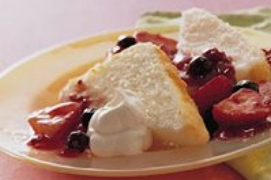 Triple-Berry Angel Shortcakes