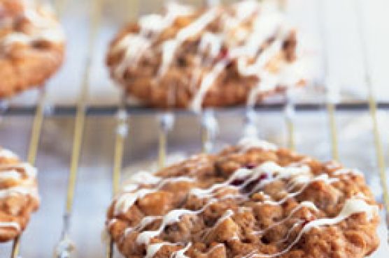 Triple-Chocolate Cranberry Oatmeal Cookies