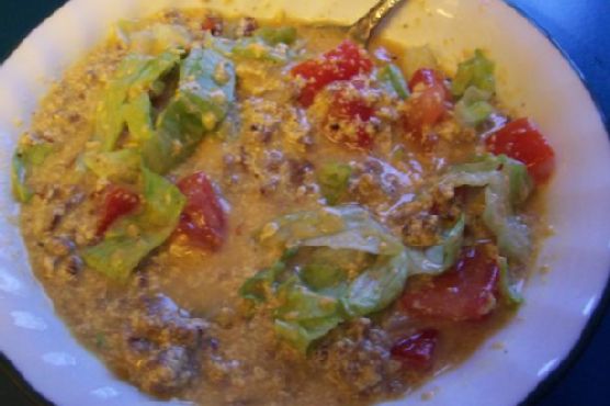 Triple D Cheeseburger Soup