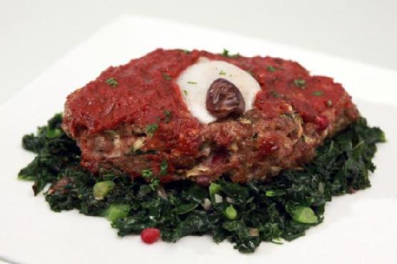 Turk-Eye Meatloaves with Bloody Sauce