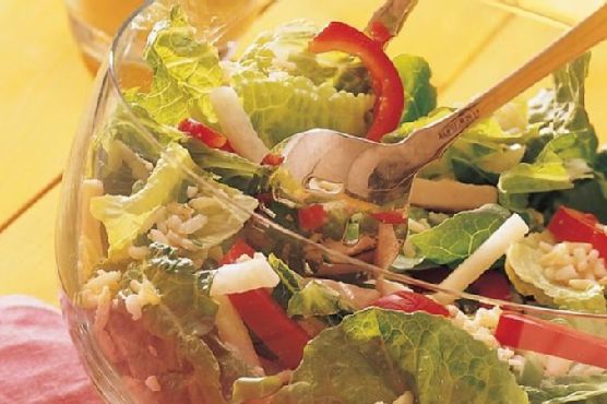 Turkey, Rice and Romaine Salad