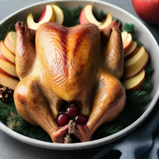 Turkey with Apple Slices