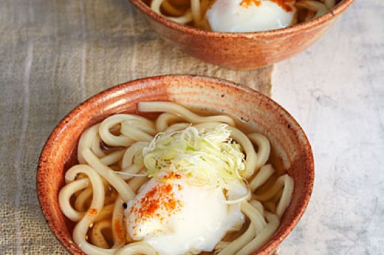 Udon with Soft Egg and Green Onion (Onsen Tamago Udon)