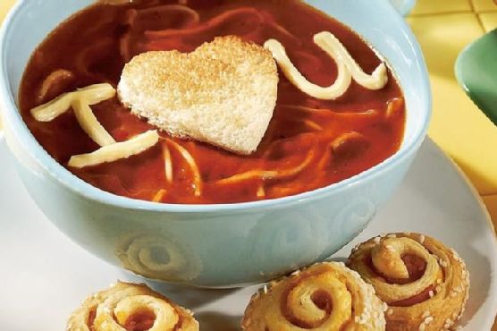 Valentine Tomato Pasta Soup