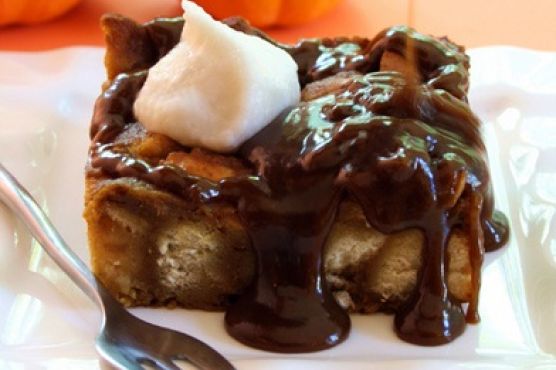 Vegan Pumpkin Bread Pudding