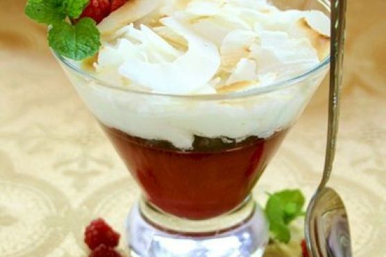 Vegan Raspberry-Ginger Parfait with Dairy-Free Coconut Whipped Crème