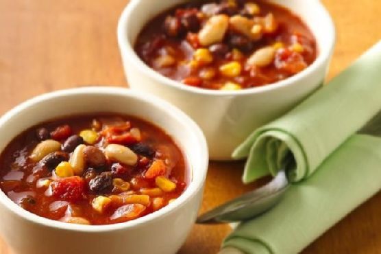 Vegetarian Black and White Bean Chili