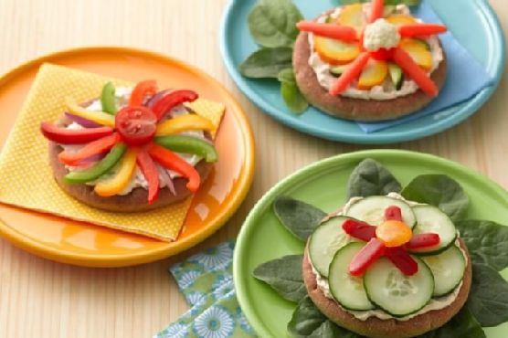 Veggie Pizza Flower