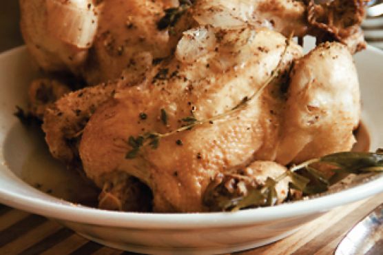 Vinegar Poached Game Hens for Their Sheer Simplicity