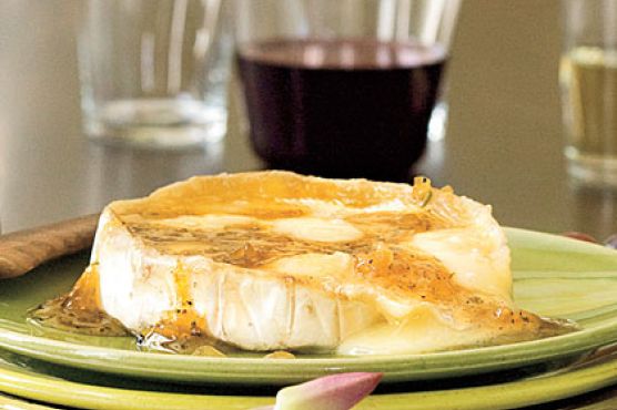 Warm Brie With Ginger-Citrus Glaze