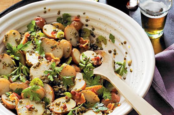 Warm Lentil-and-Potato Salad