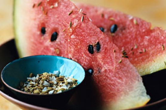Watermelon with Fennel Salt