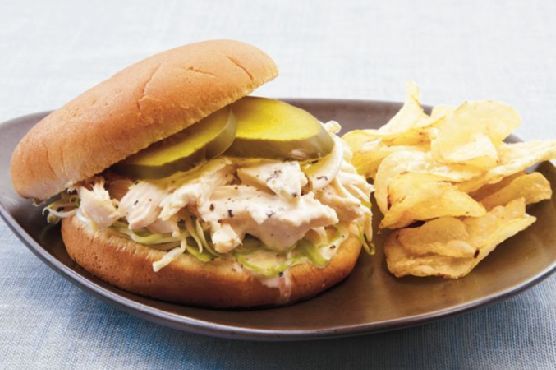 White Barbecue Chicken Sandwiches