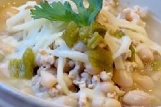 White Chili with Ground Turkey