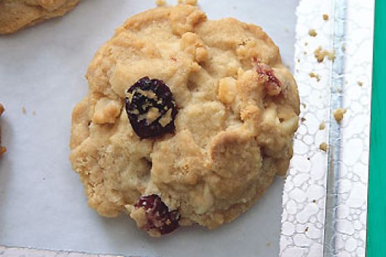 White Chocolate, Cranberry, and Macadamia Nut Cookies