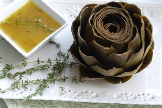 Whole Artichokes with Lemon-Thyme Dipping Sauce