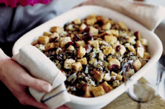 Wild Rice, Apple, and Dried-Cranberry Stuffing