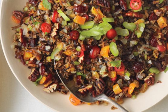 Wild Rice, Fruit, and Pecan Stuffing