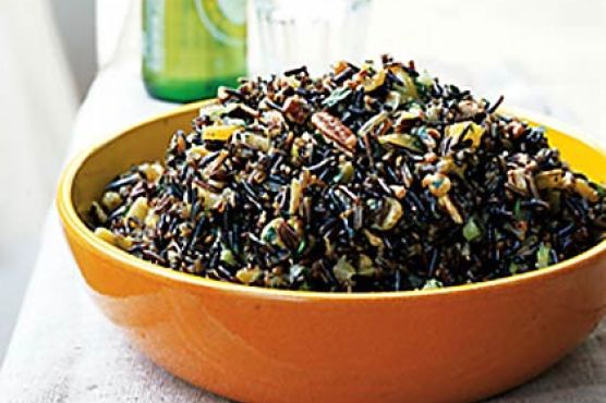 Wild Rice Salad with Dried Fruit and Orange-Sherry Vinaigrette