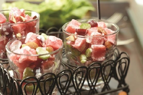 Wonderful Waldorf Watermelon Salad