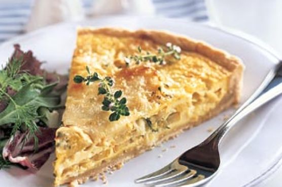 Yellow Squash and Mozzarella Quiche with Fresh Thyme