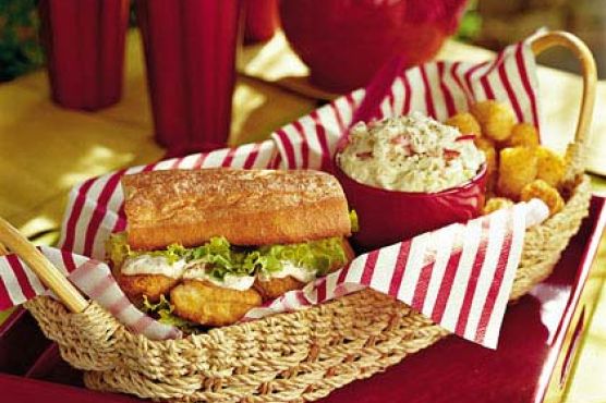 Zesty Fish Po'boys