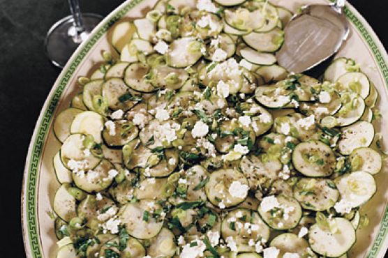 Zucchini Carpaccio with Homemade Ricotta Cheese